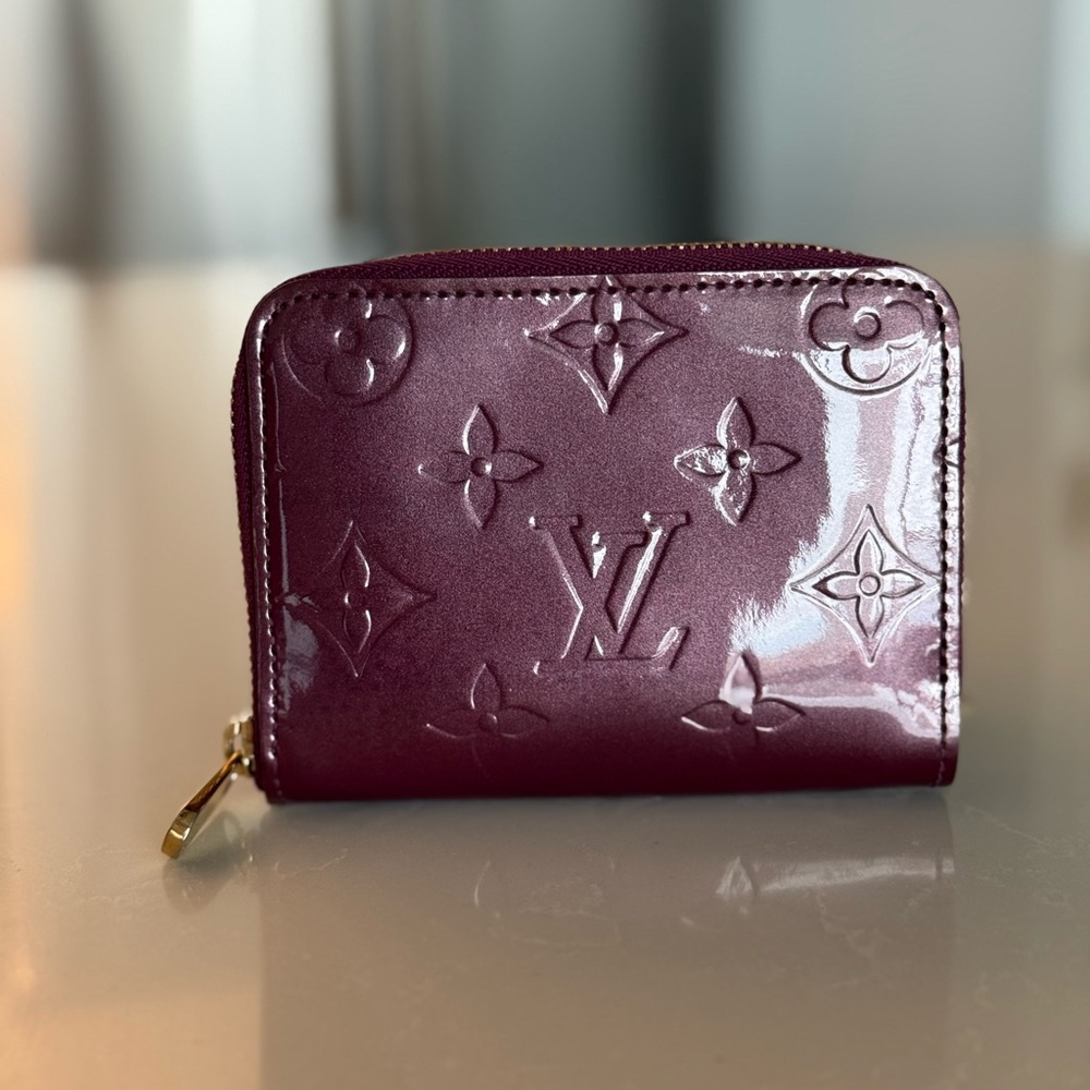 Louis Vuitton Compact vinyl zippy wallet in Amarante